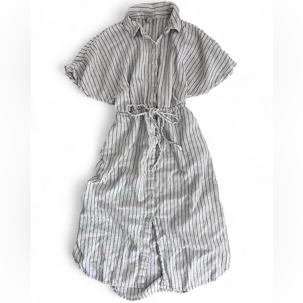 A New Day Black and White Striped Dress XS